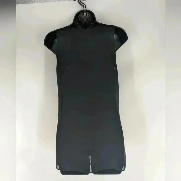 Twentyone Women's Small Tiered Layered Black Sleeveless Top - Picture 4 of 10